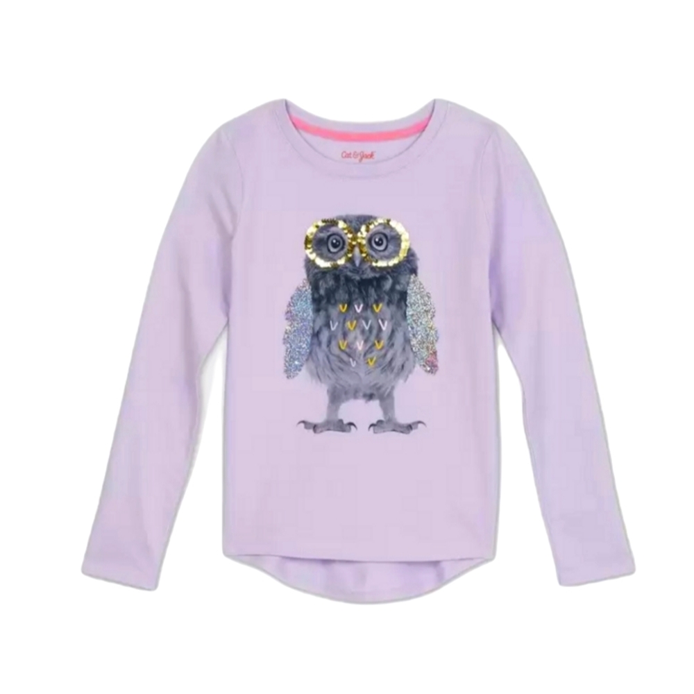 T shirt Purple for girl 7-8